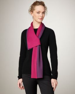 Heidi Weisel Double Faced Scarf, Cranberry/Purple   