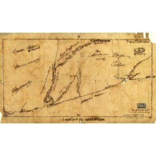 1800s map Careysburg Region, Liberia