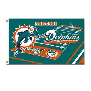 Miami Dolphins NFL Field Design 3x5 Banner Flag Sports