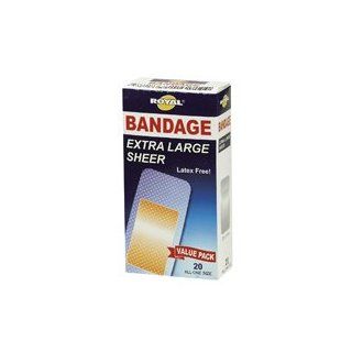 Royal Extra Large Adhesive Bandages   20 Count   Case of