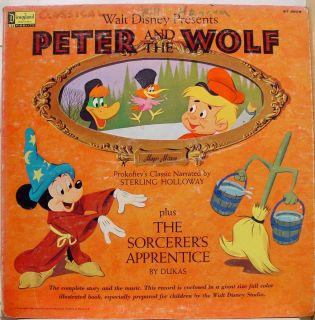 Walt Disney Sterling Holloway Peter The Wolf Sorcerers Apprentice LP