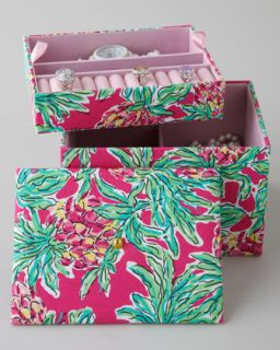 H6LNP Lilly Pulitzer Pink Spike the Punch Jewelry Box