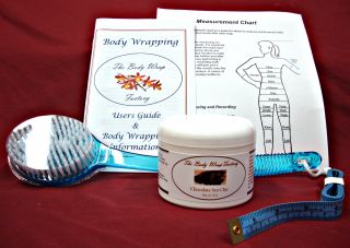 Chocolate Sea Clay Body Wrap Kit Cellulite Treatment Cocoa inch Lose