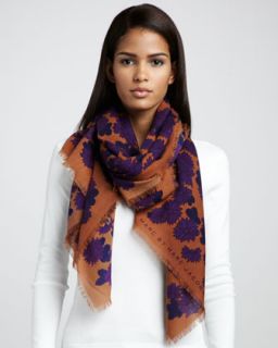 MARC by Marc Jacobs Floral Print Fringe Scarf   