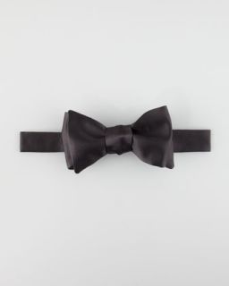  self tie satin bow tie black $ 55