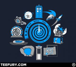  Warp Shirt Tardis DeLorean Harry Potter L XL Dr Doctor Who
