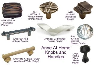 Anne at Home Hardware Cabinet Knobs and Handles with Brass Screw