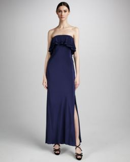 Blue Ruffled Dress  