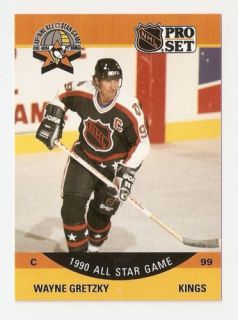 1990 91 Wayne Gretzky Pro Set All Star Hockey Trading Card 340