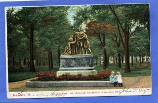 Newark NJ Lincoln Park Statue 2 Young Girls by Helfer