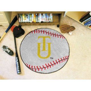 Tuskegee Golden Tigers Baseball Shaped Area Rug Welcome