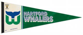 hartford whalers vintage hockey premium felt pennant