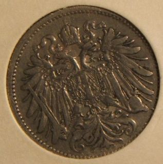  1893 Austria 20 Heller Fine