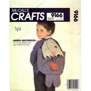 McCalls 9166 Crafts Sewing Pattern Duck Beaver Fish