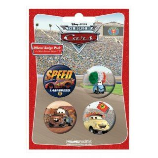 Pixars Cars   Merchandise   4 Piece Button / Pin Set
