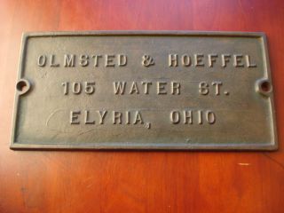  Business Building Sign Elyria Ohio Olmsted Hoeffel 105 Water