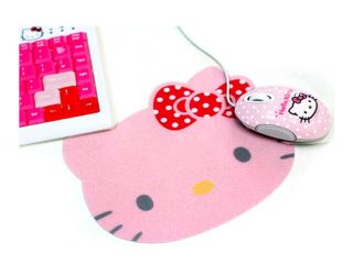 Hello Kitty Mouse Mat Mouse Pad Lovely Laptop Desktop Accessories Pink