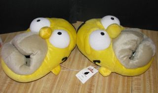 Up for auction is a NEW Homer Simpson SLippers. Mens Size M 9 10.