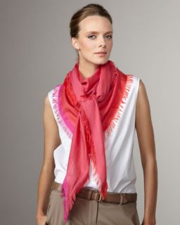 Loro Piana Fringed Foulard Shawl   