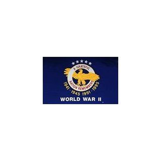 Veteran Commemorative Flag, World War II, 4 x 6, Endura