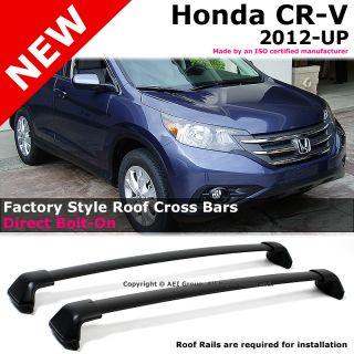 Honda CRV 2012 Up Black Roof Rack Cross Bar Direct Bolt on to Factory