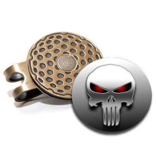 New Design The Punisher Golf Ball Marker and Hat Clip