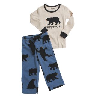 New Hatley Boys Girls Fleece Pajamas Bear Bearly Sleeping
