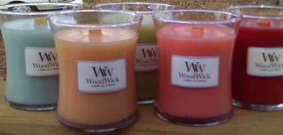  WoodWick 10 oz Candles in Various Fragrances