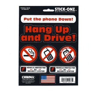 Hang Up and Drive Cell Phone Decal Kit    Automotive