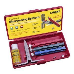 Lansky 3 Hone Sharpening System LKC03 Knife Oil New