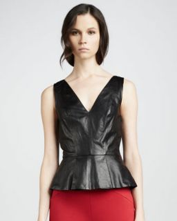 Johnny Was Collection Shirred Waist Georgette Top   