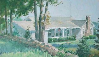 Howard Becker Honesdale Estate House Painting Listed