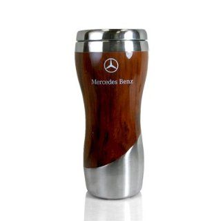 Mercedes Benz Wood Grain Tumbler Coffee Mug, Genuine Product  