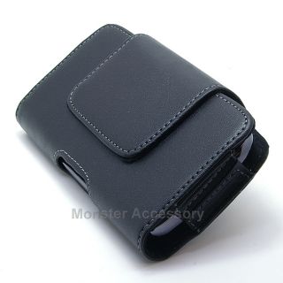 Luxmo Leather Pouch BB3HBK Holster Case Belt Clip for Apple iPhone 5