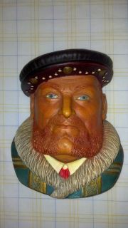 Bossons Like) Legend Products KING HENRY VIII Head Sculpture Wall Art