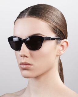 Jimmy Choo Justine Sunglasses, Shiny Black   