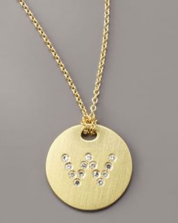 Roberto Coin Letter Medallion Necklace, W   