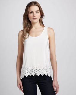 T5VJF Joie Varina B Eyelet Hem Top