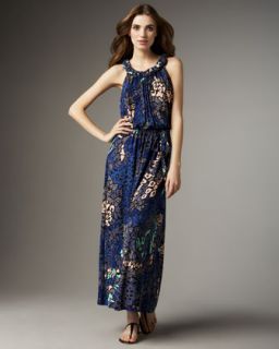 Akiko Leopard Print Maxi Dress   