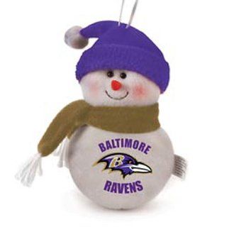 Baltimore Ravens Snowman Plush Ornaments   set of 3 Home