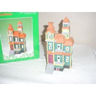 Holiday Traditions Porcelain Lighted Village House