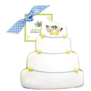Traverse Bay Confections Hand Decorated Fancy Wedding Cake Cookie, 3