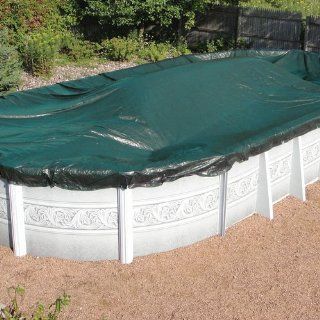 12 x 18 Oval Solid Winter Pool Cover Patio, Lawn