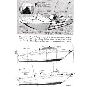 EZ Build Hickman Type Sea Sled Home Built Hull Design Boat Plan 31
