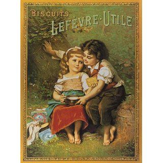 1896 CHILDREN BISCUITS LEFEVRE UTILE COOKIES PICNIC FRANCE