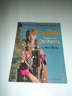 Hayley Mills The Castaways Disney Coloring Book 1962
