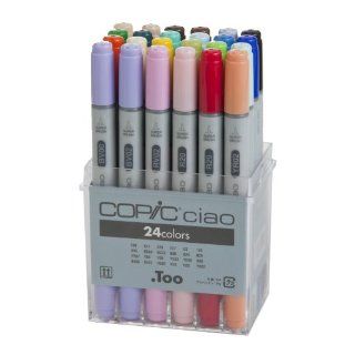 Copic Ciao Markers 24pc Basic Set Arts, Crafts & Sewing