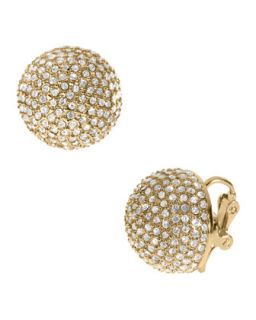  earrings golden available in gold $ 115 00 michael kors pave dome clip
