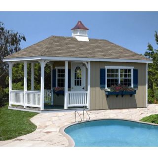 Homeplace 10 x 20 Pool House with Porch