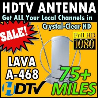  HD468 Indoor HD Digital Home TV Antenna VHF UHF FM Lavasat A468 HD